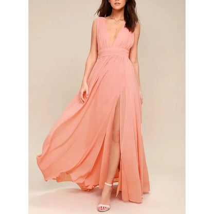 Elegant Backless Maxi Dress for Women - Perfect for Summer Parties and Special Occasions