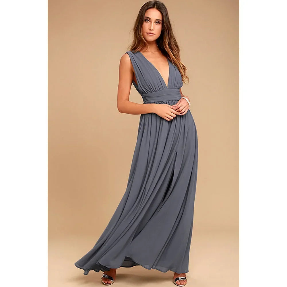 Elegant Backless Maxi Dress for Women - Perfect for Summer Parties and Special Occasions