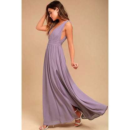 Elegant Backless Maxi Dress for Women - Perfect for Summer Parties and Special Occasions